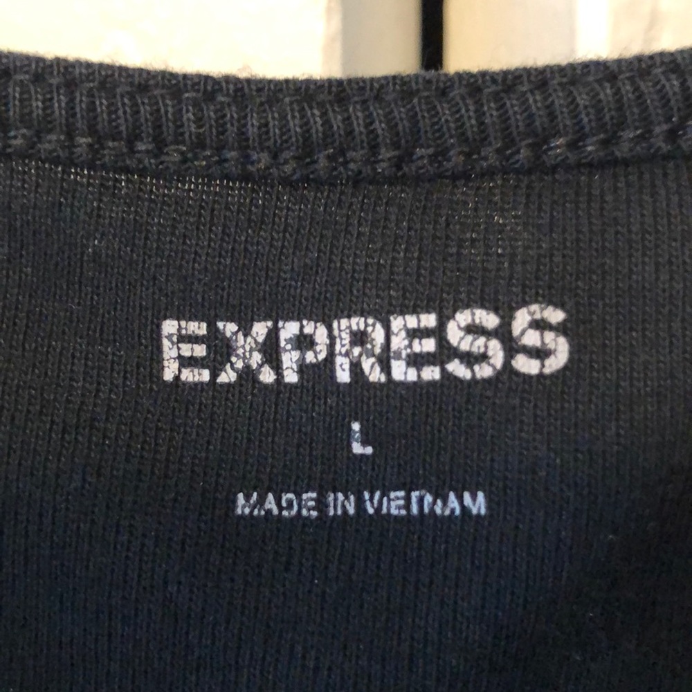 Drape front sleeveless knit top by Express - Picture 2 of 3